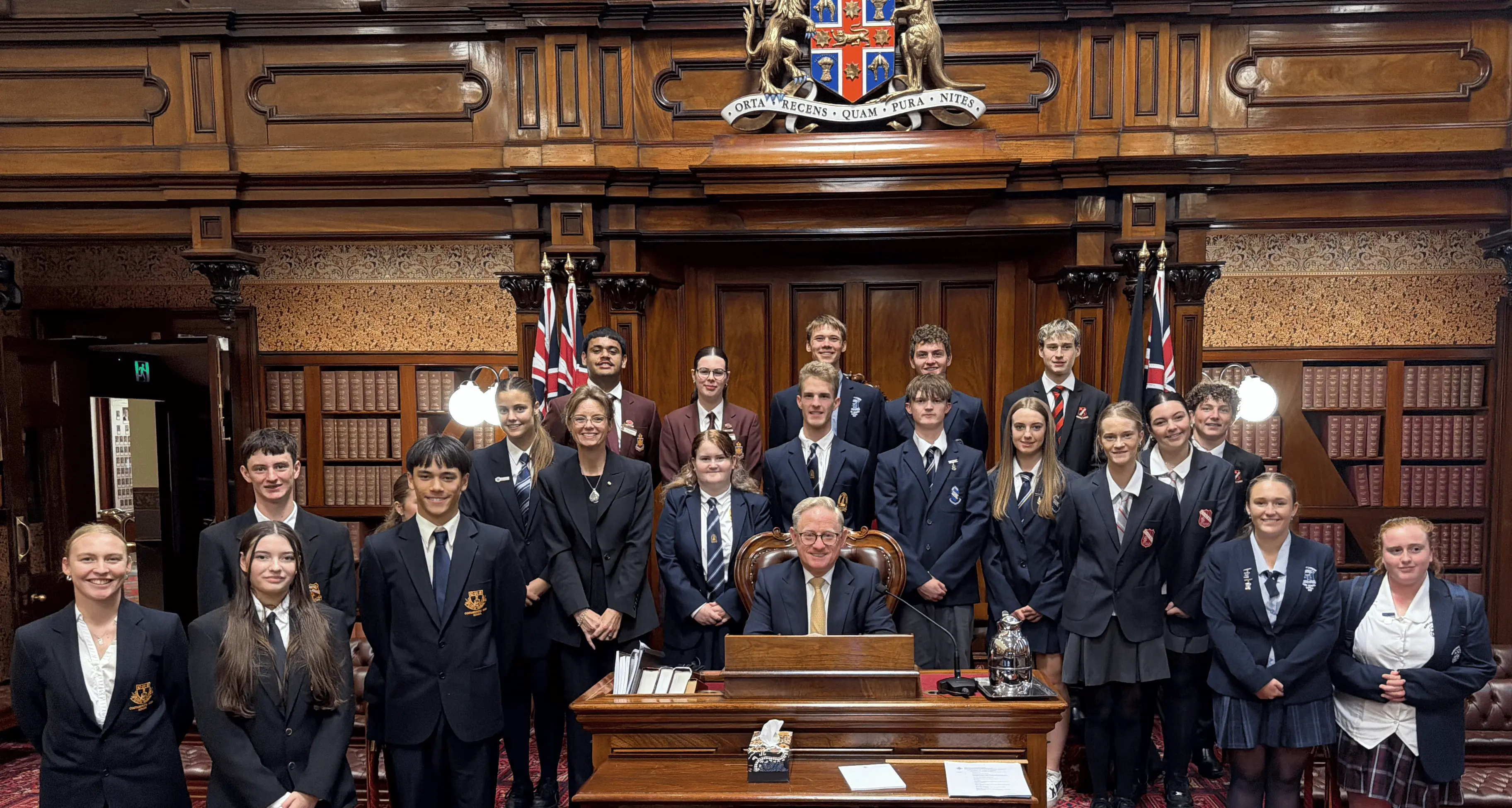 Student leaders represent district at NSW parliament