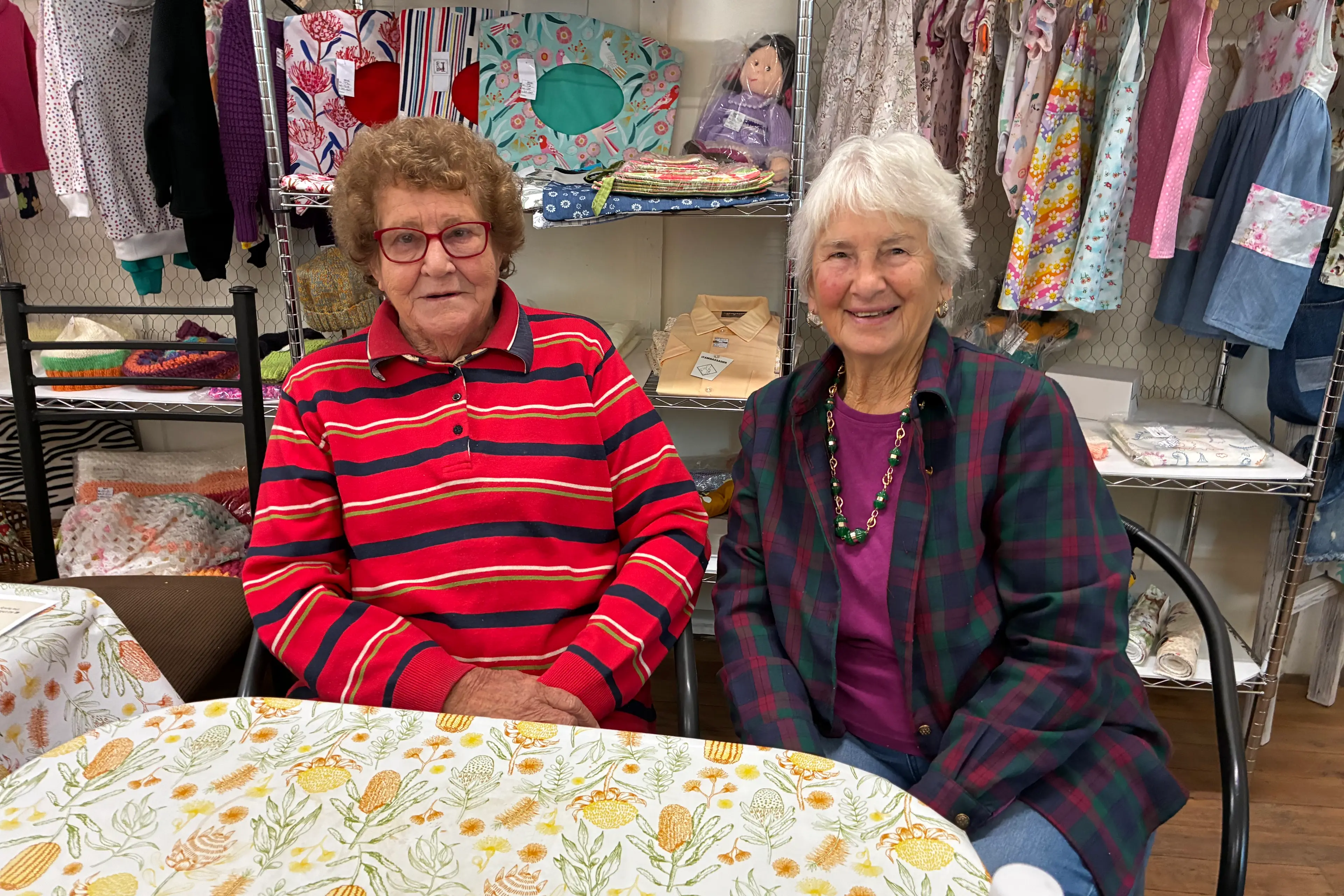 <p>Judy Gorham celebrated her birthday at the Morning, Memories and Melodies morning tea and enjoyed catching up with Nance Morton.</p>\\n