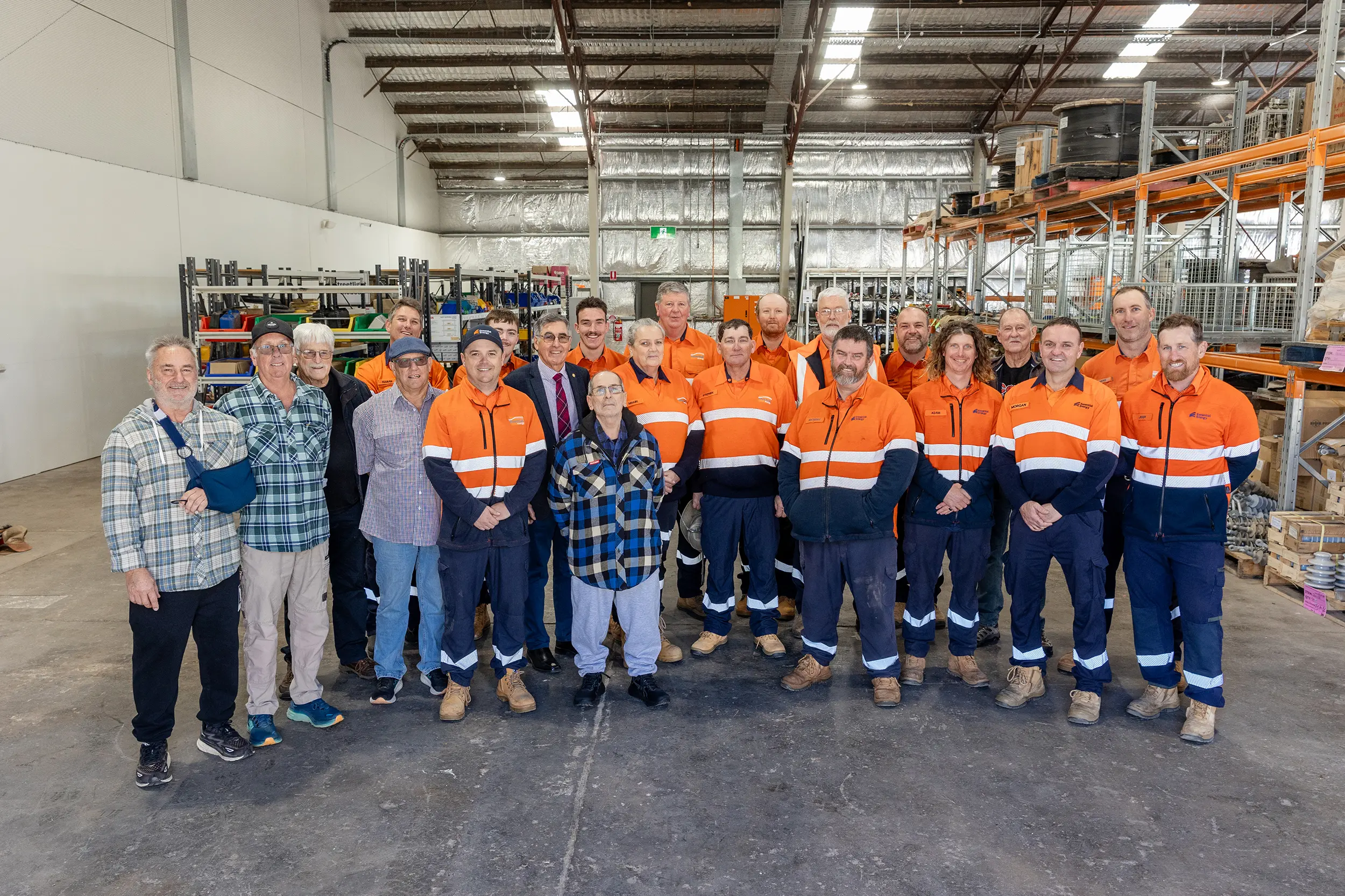 <p>Former depot workers joined current Essential Energy staff for the official reopening of the Essential Energy Temora Dep</p>\\n