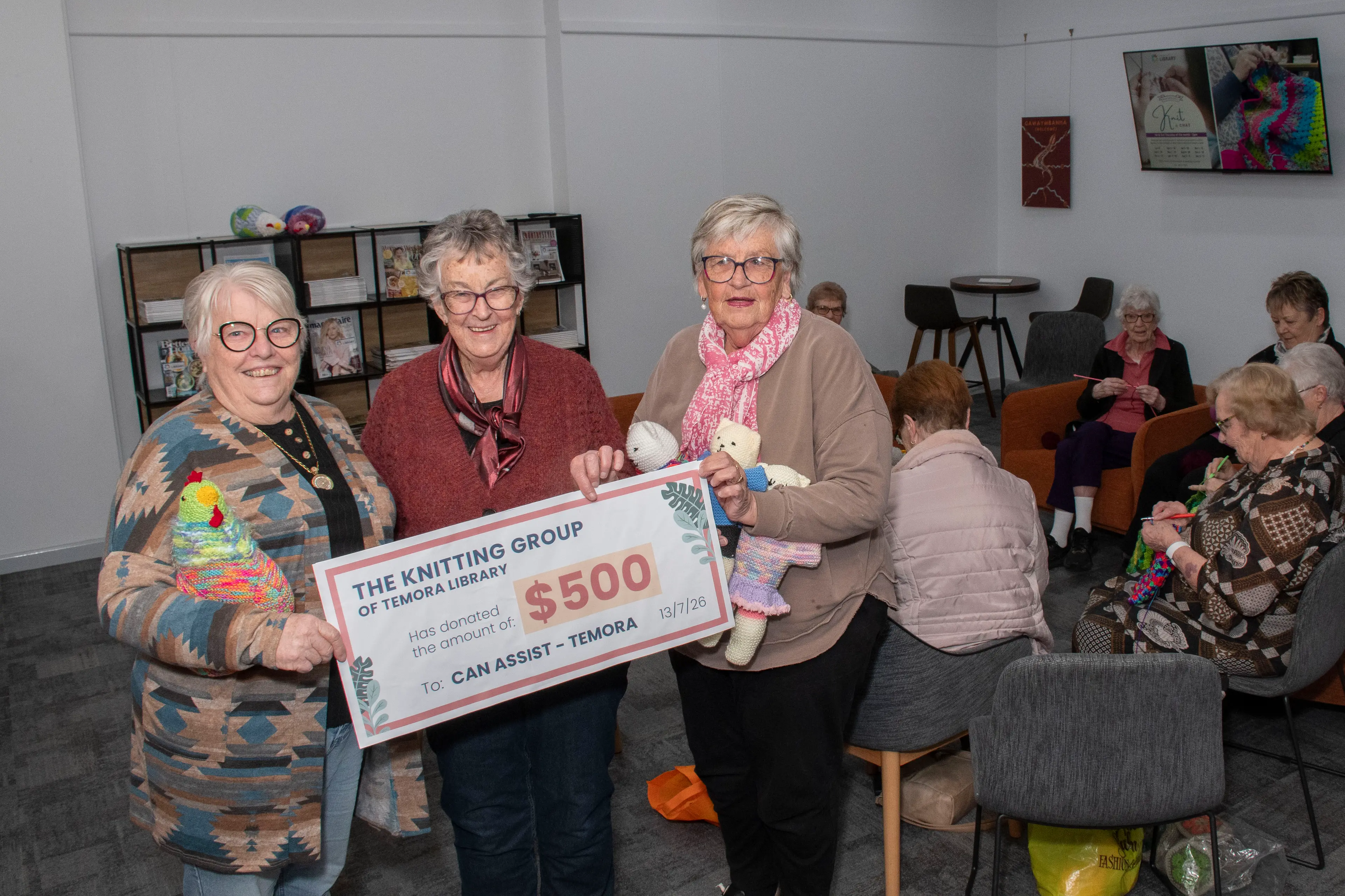 Knitting kindness into the community