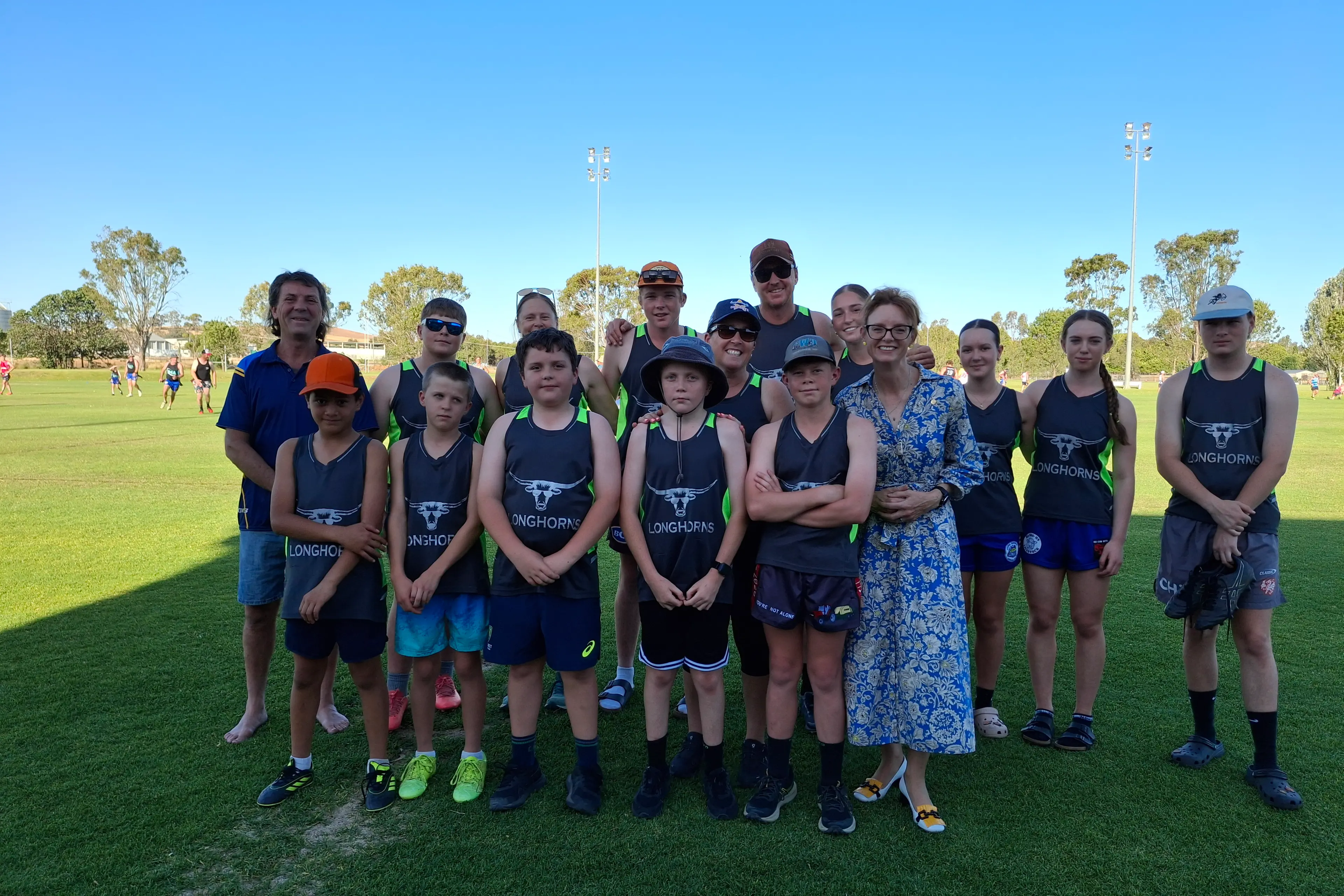 <p>Steph Cooke with the Junee Diesels Rugby League Football Club</p>\\n