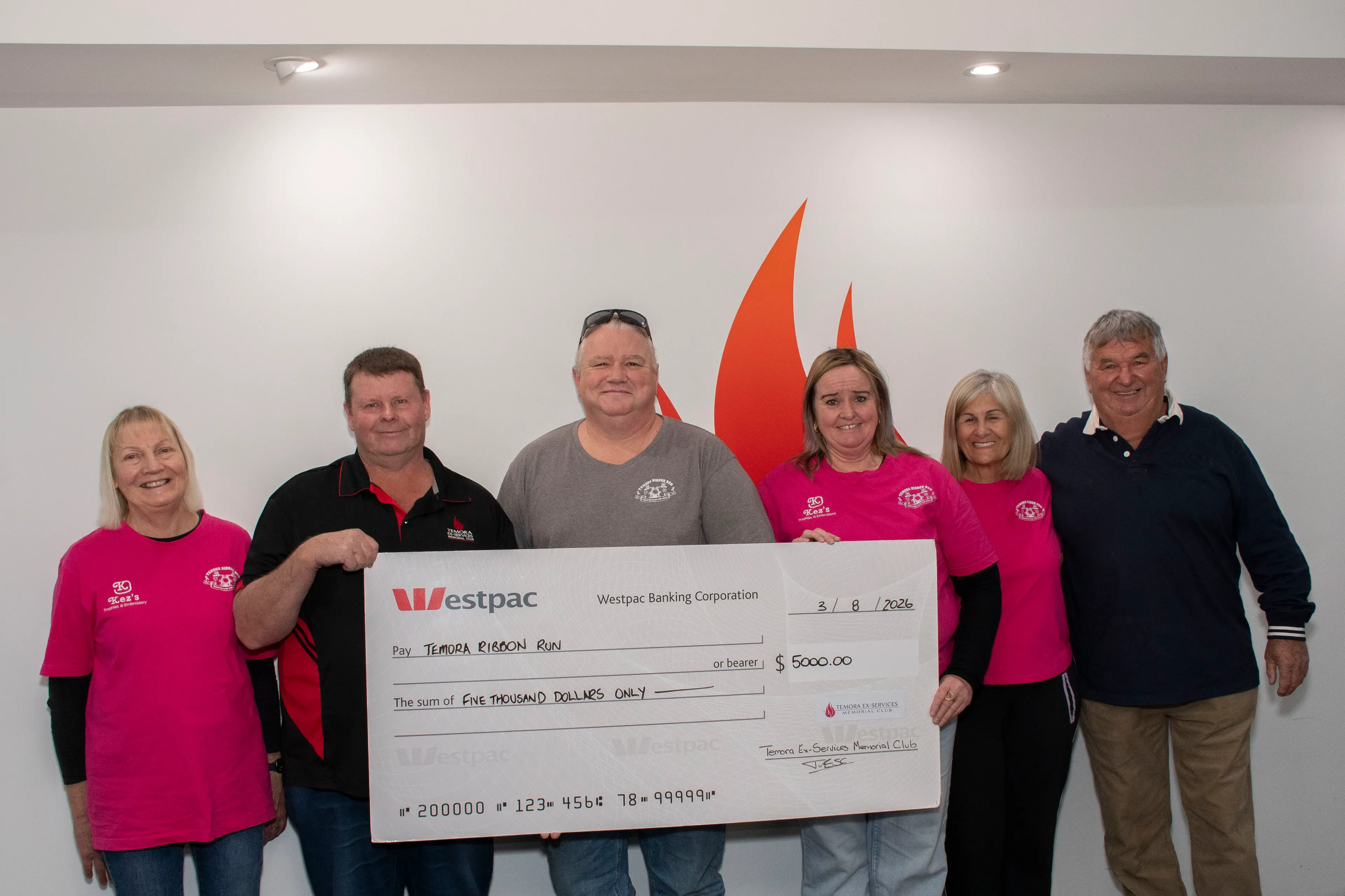 Biggest donation yet for Ribbon Run