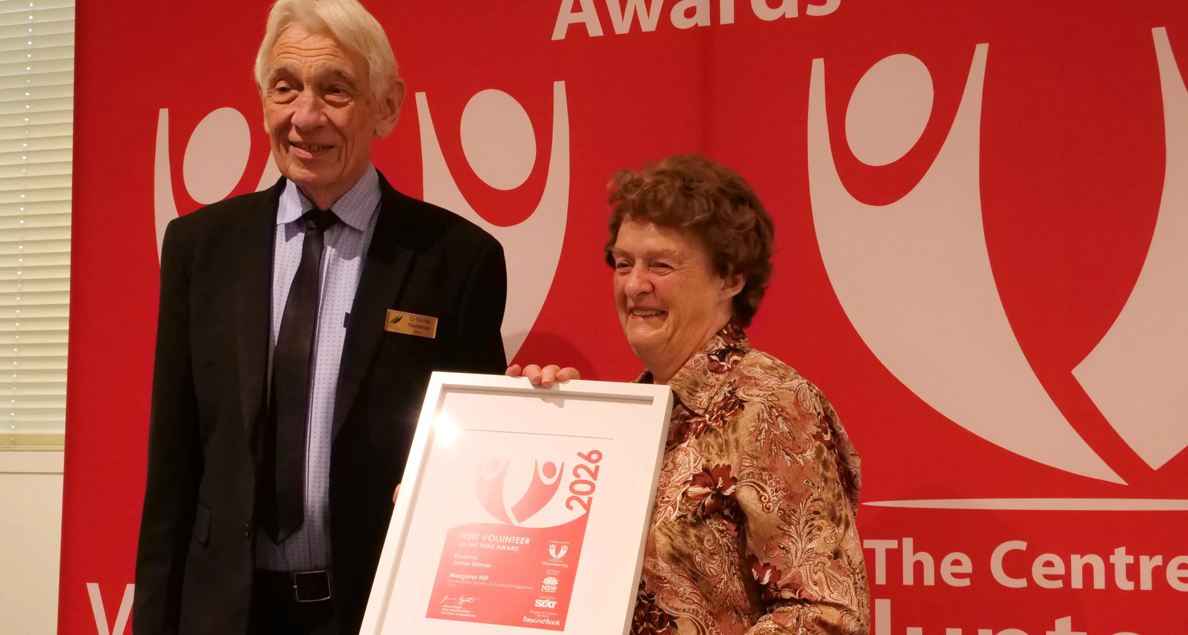 Riverina 2026 Senior Volunteer of the Year