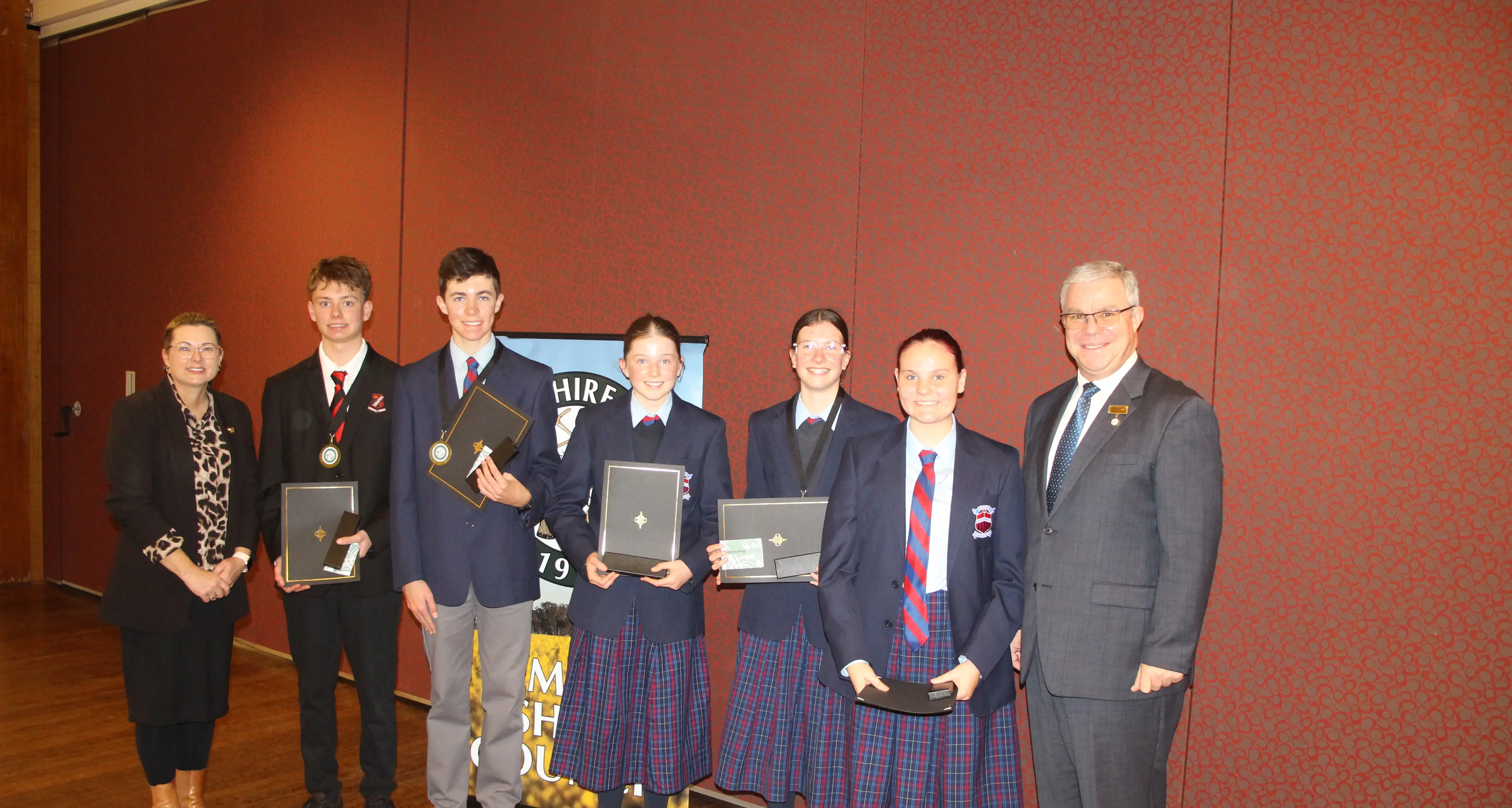 Winners from all shire schools at mayor’s public speaking challenge