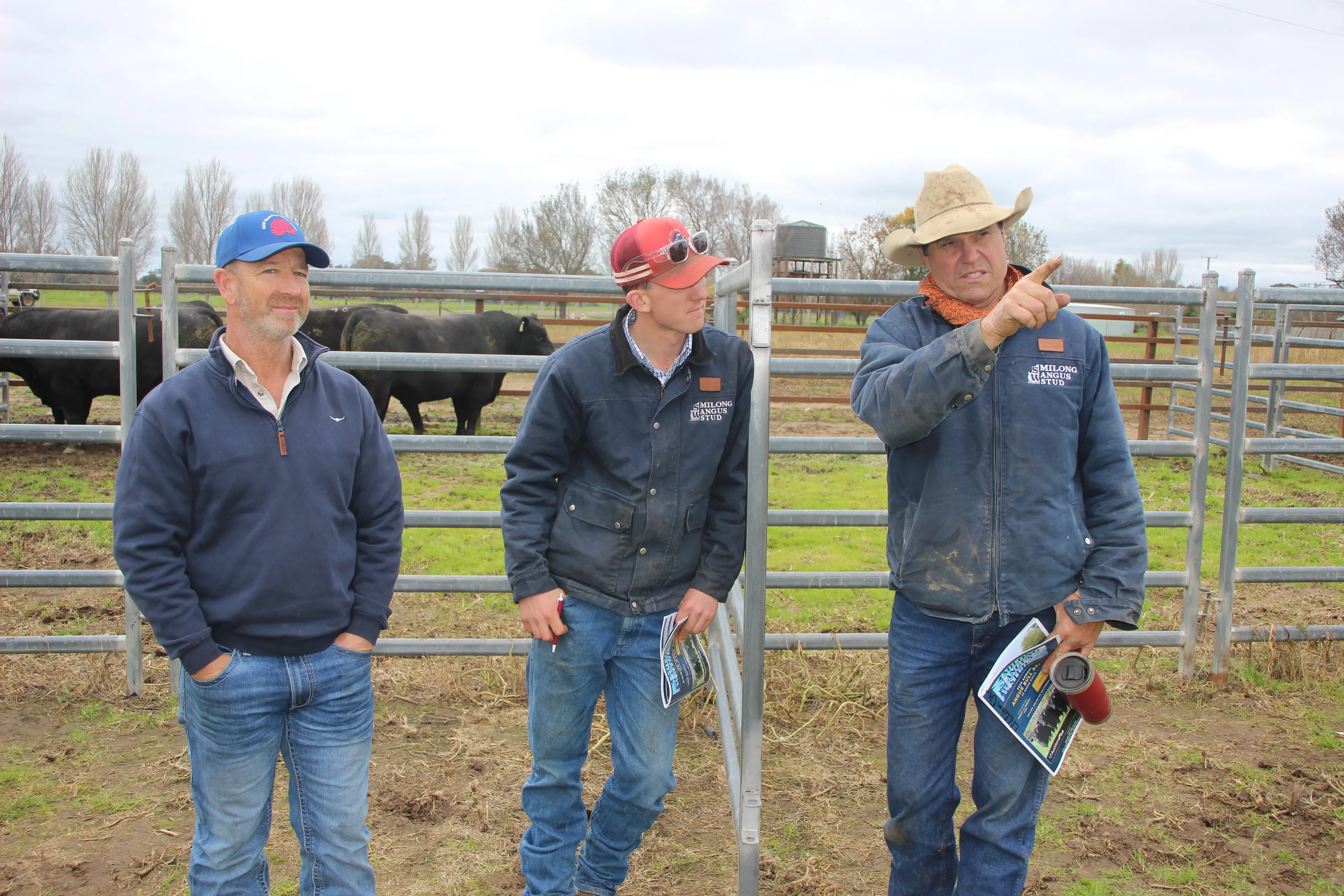 <p>Milong Angus Stud owner William Day (right) says the season is working in their favour. </p>\\n
