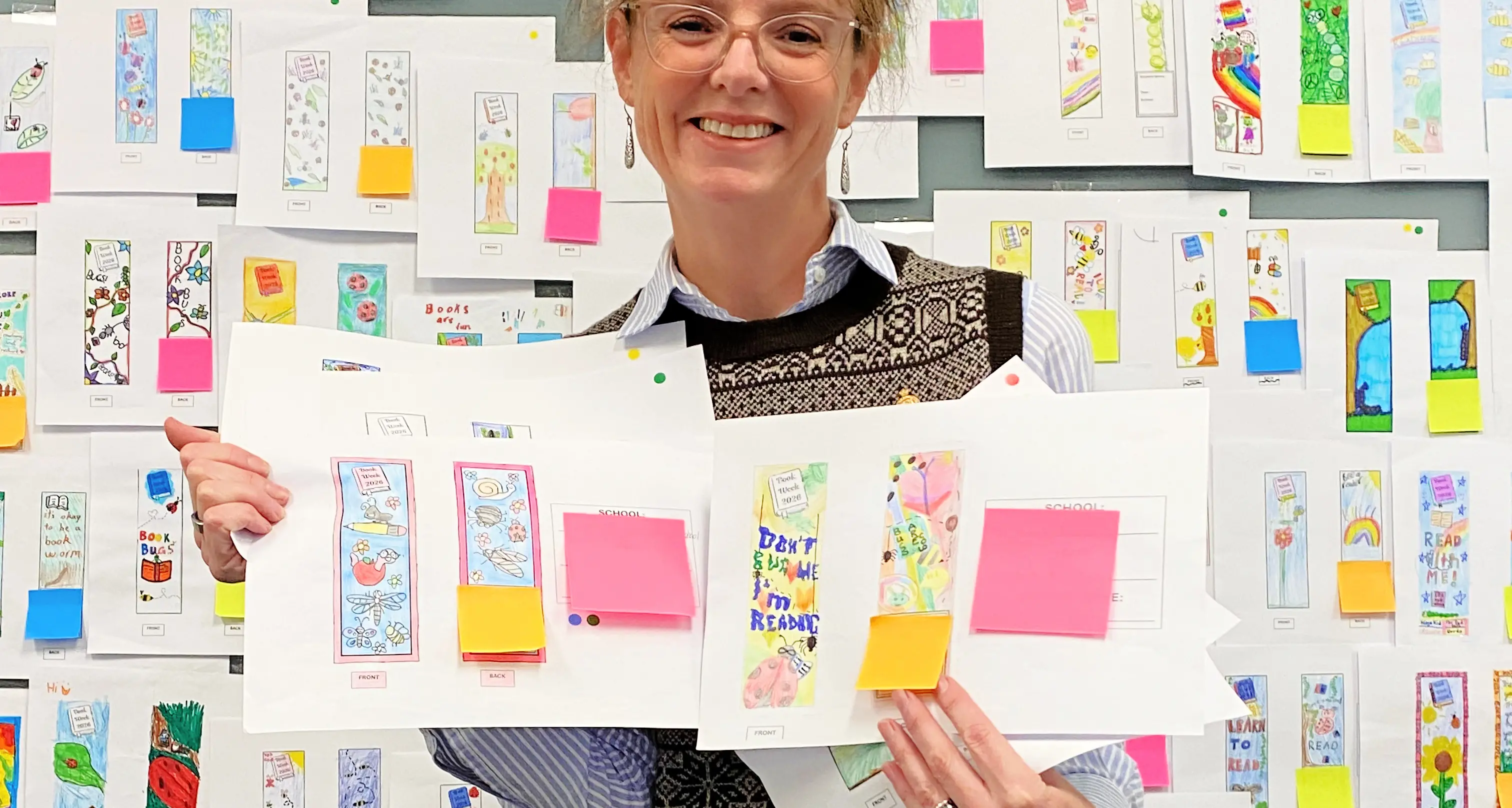 Students put their best bookmark forward for book week