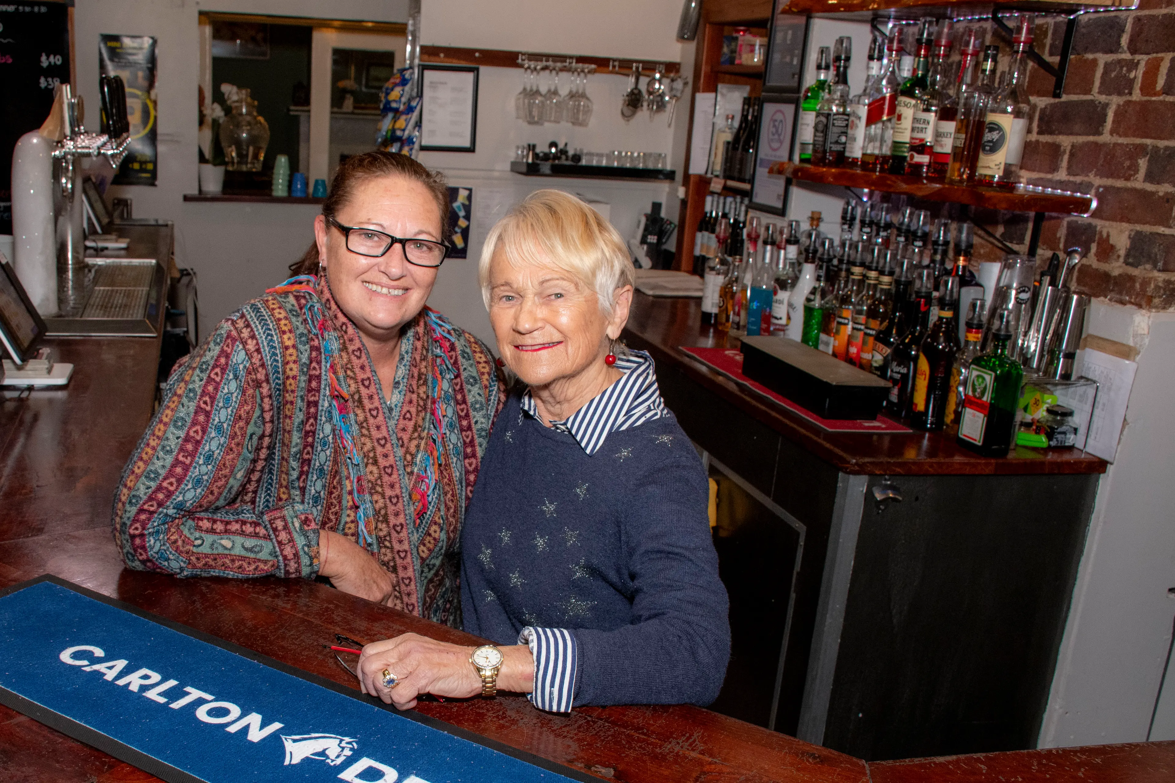 Back behind the bar