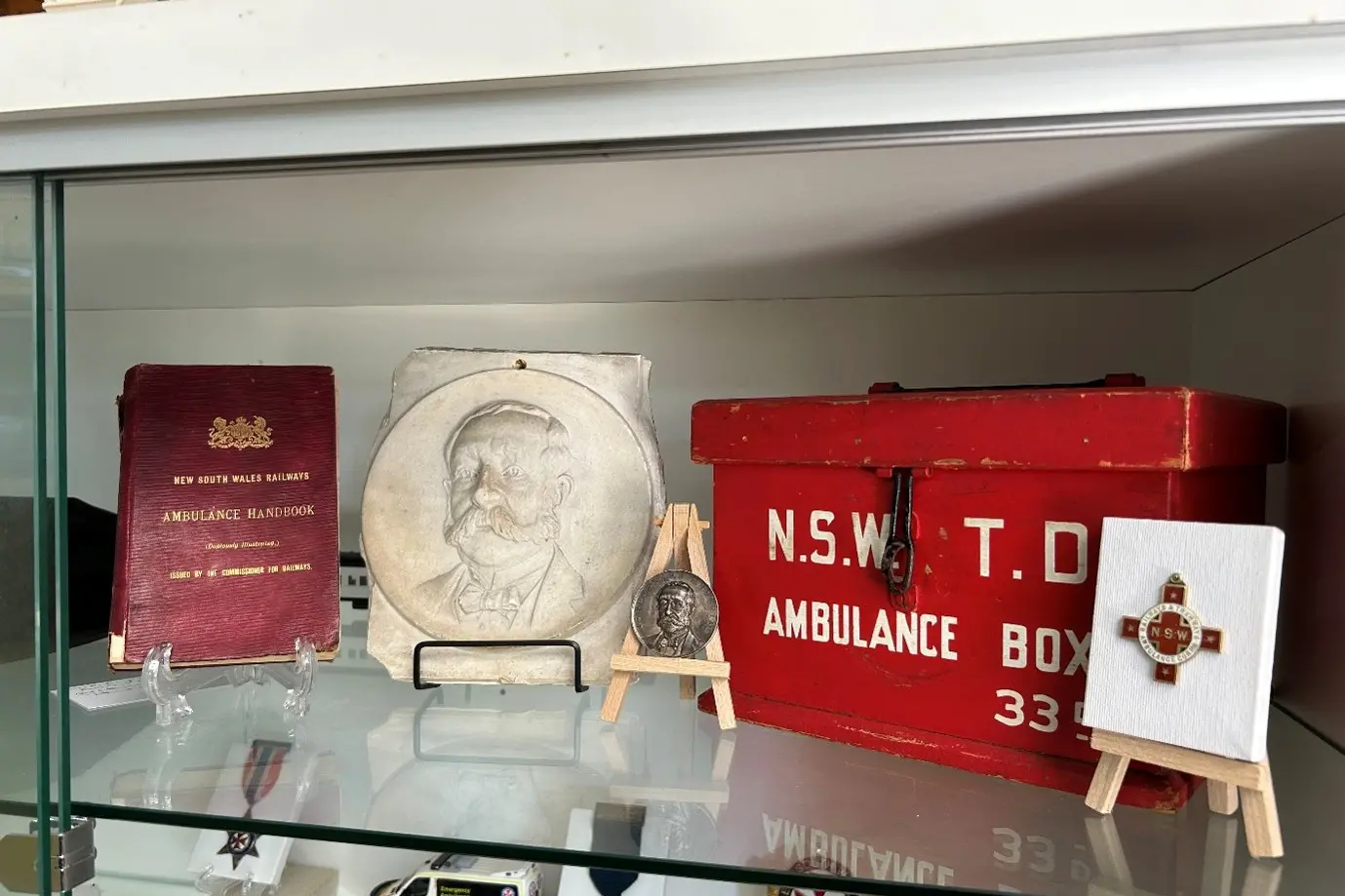 <p>The Woodward medal on display at the Temora Ambulance Museum. PHOTO: Contributed</p>\\n