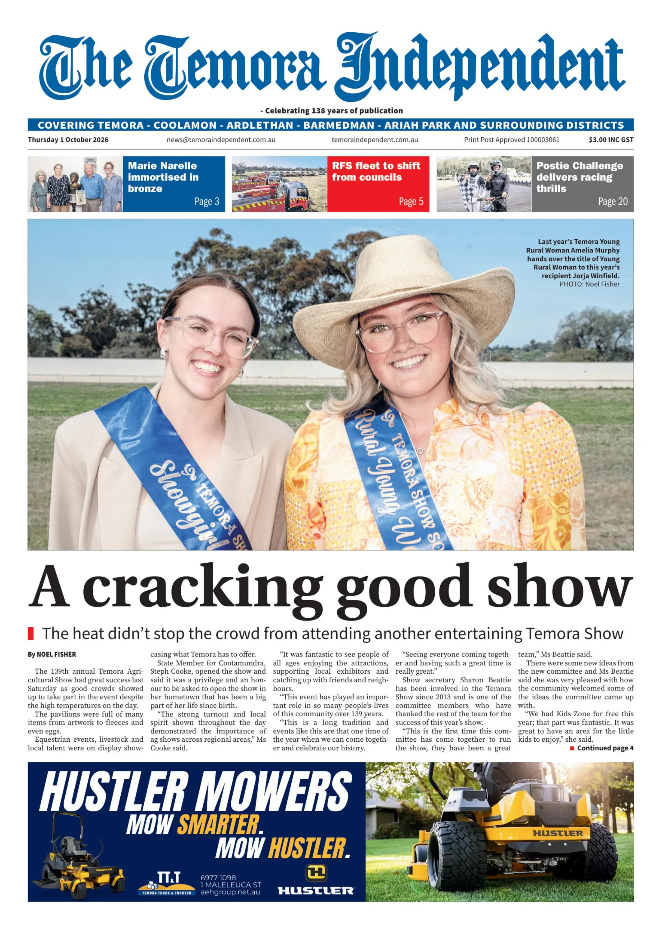 Temora Independent, Thursday, 1 October, 2026