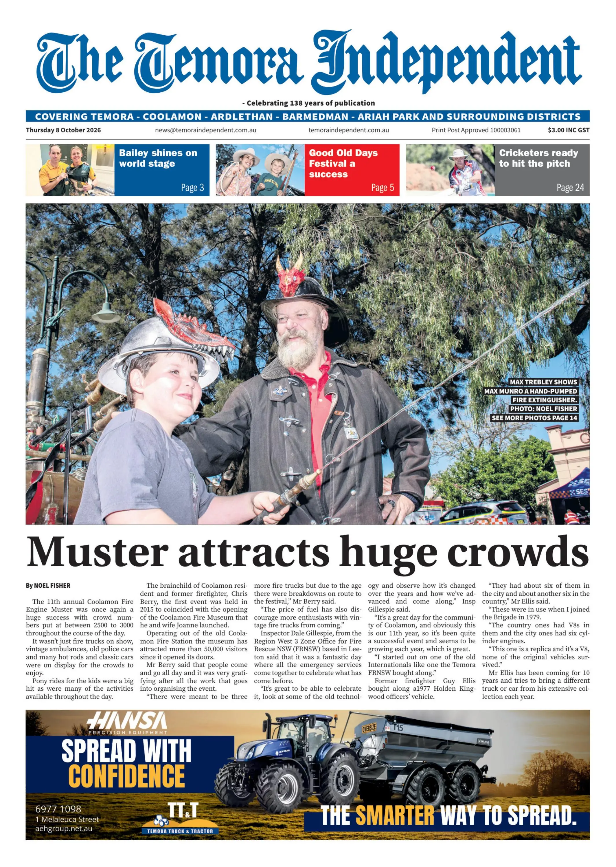 Temora Independent, Thursday, 8 October, 2026