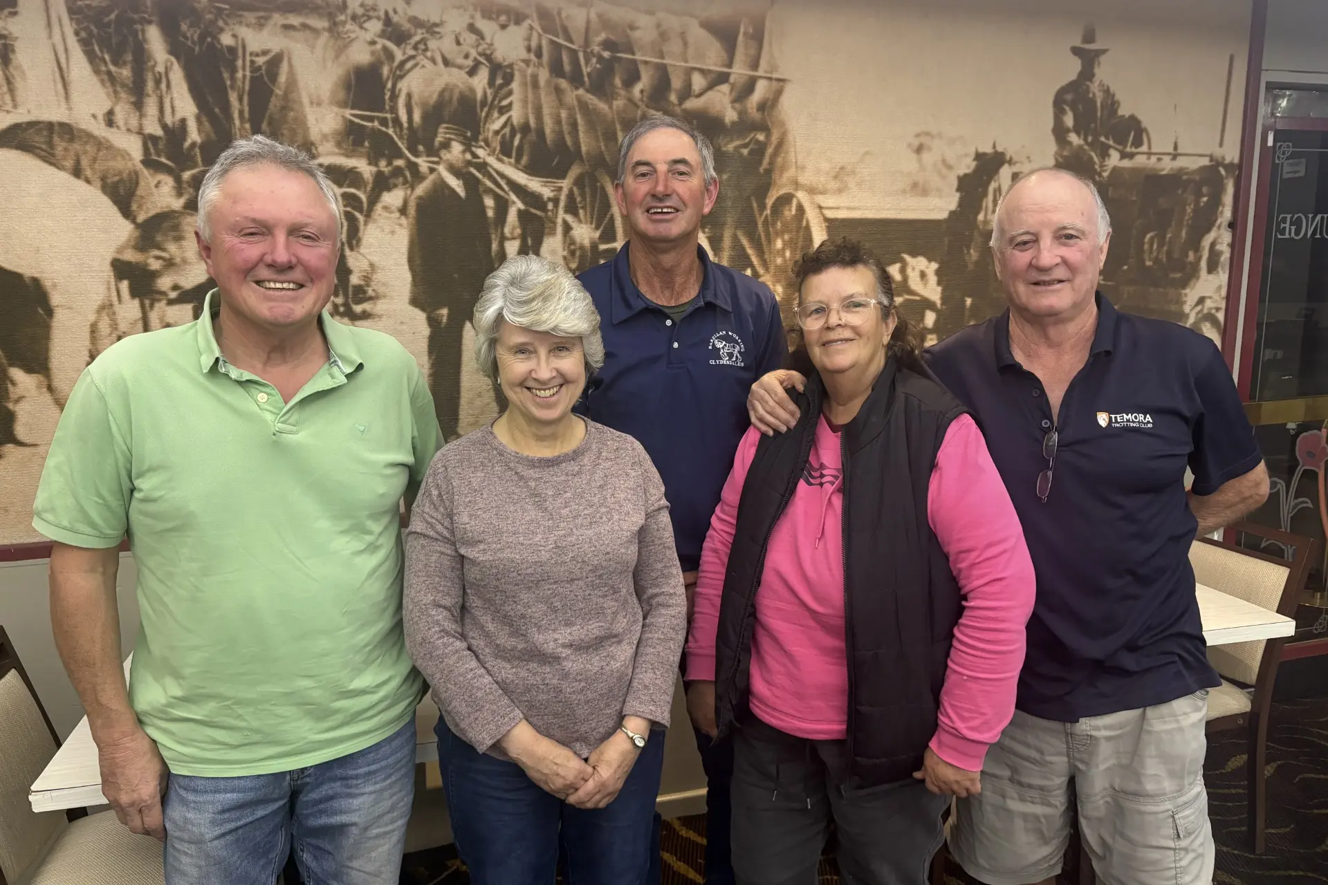 <p>Pictured back row: New member, president Matt New. Front row: Gary Lavelle, Karen Pellow, Sharon Beatie and Ray Walker. PHOTO: Garry Cocks</p>\\n