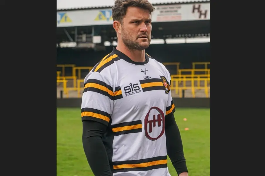 <p>Joe Stimson is pictured during his time with the Castleford Tigers in England.</p>\\n