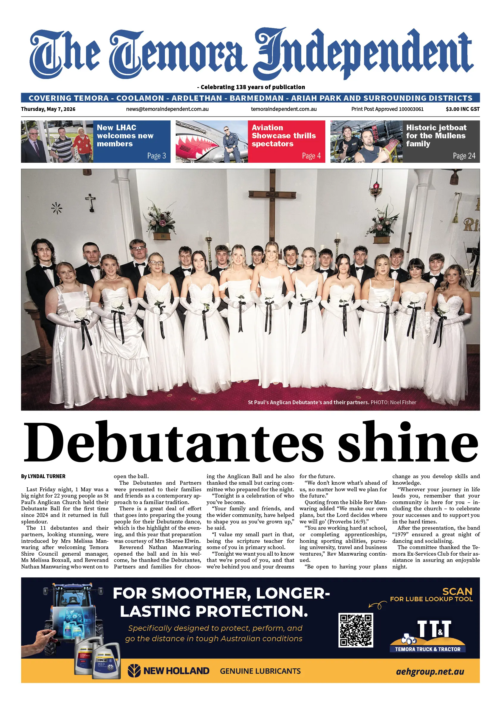 Temora Independent, Thursday, May 7, 2026