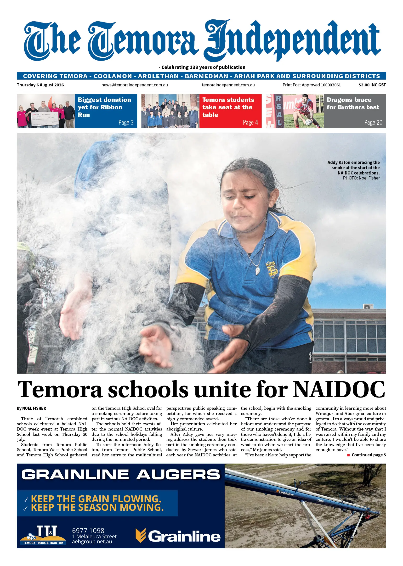 Temora Independent, Thursday 6 August 2026