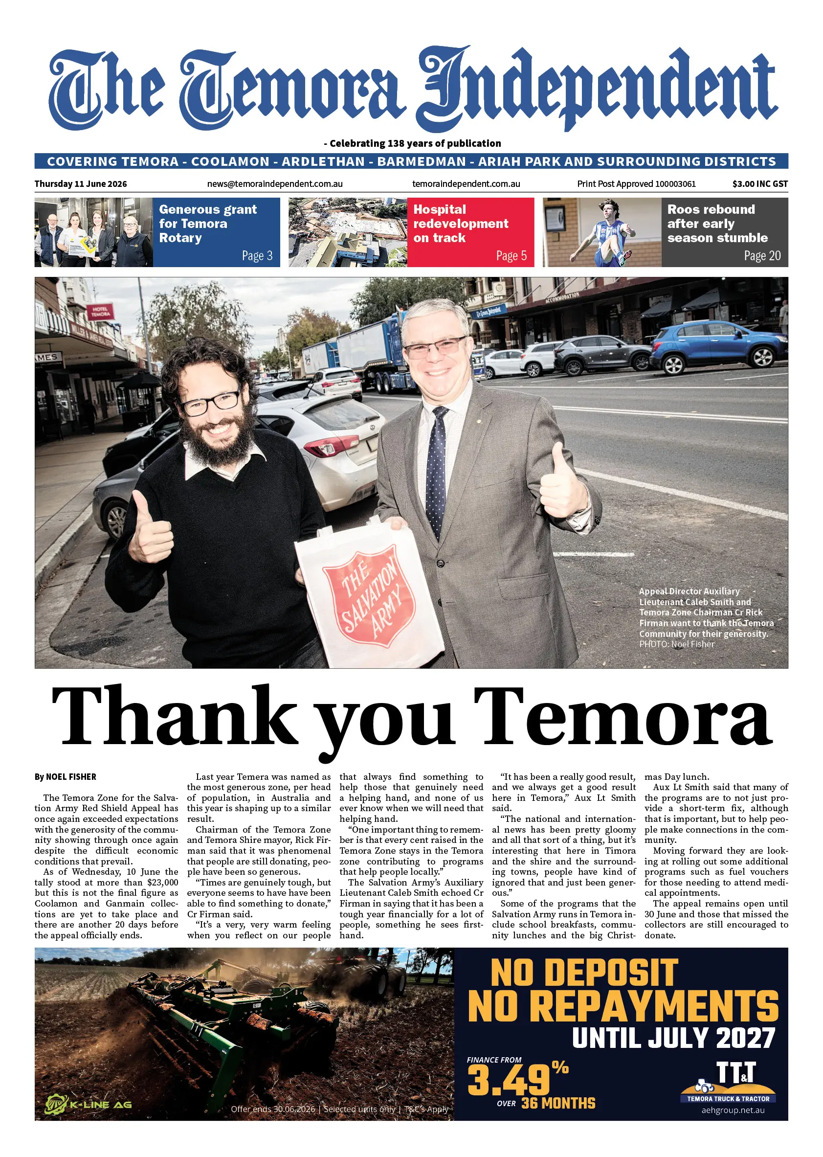 Temora Independent, Thursday 11 June 2026