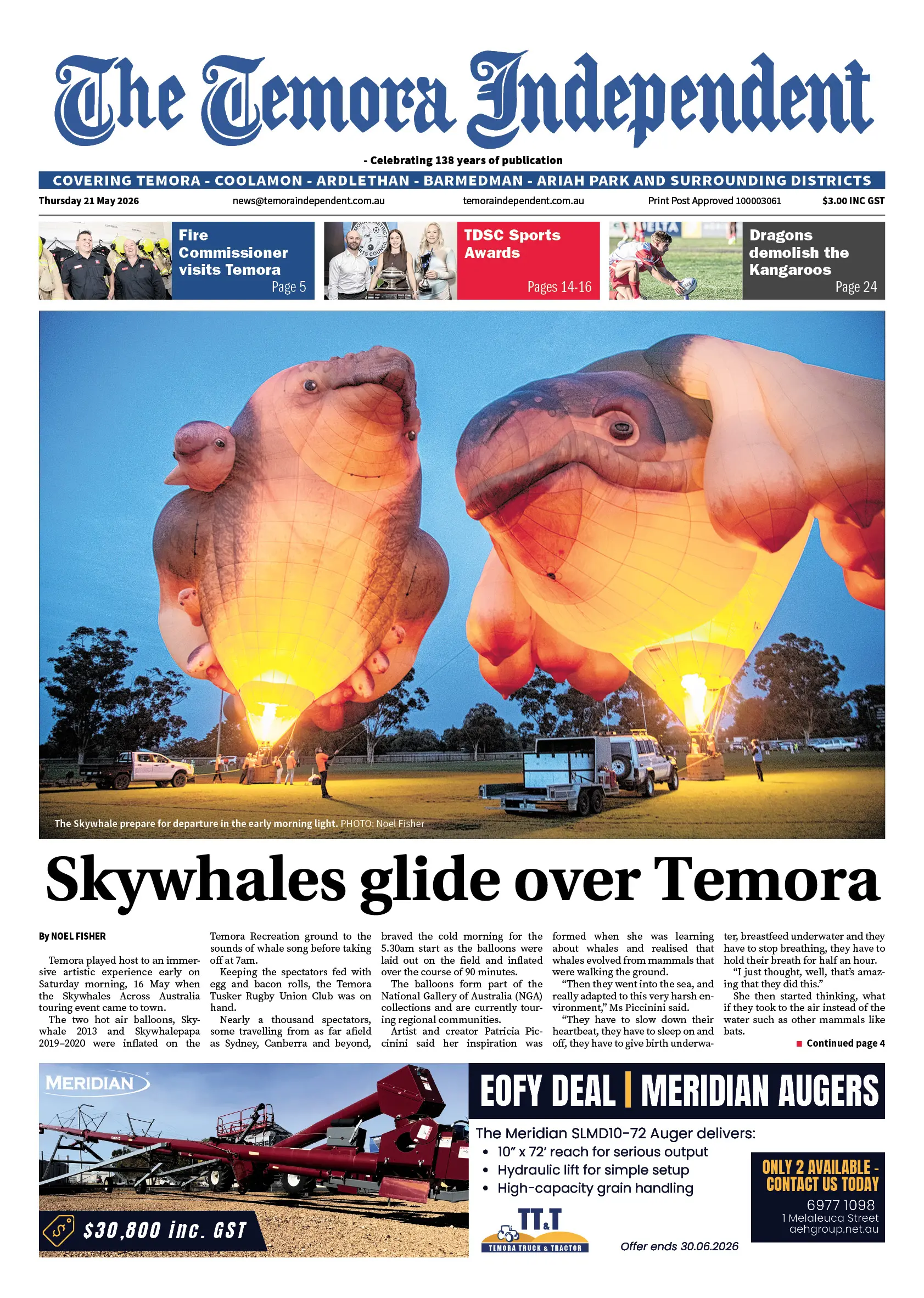 Temora Independent, Thursday 21 May 2026