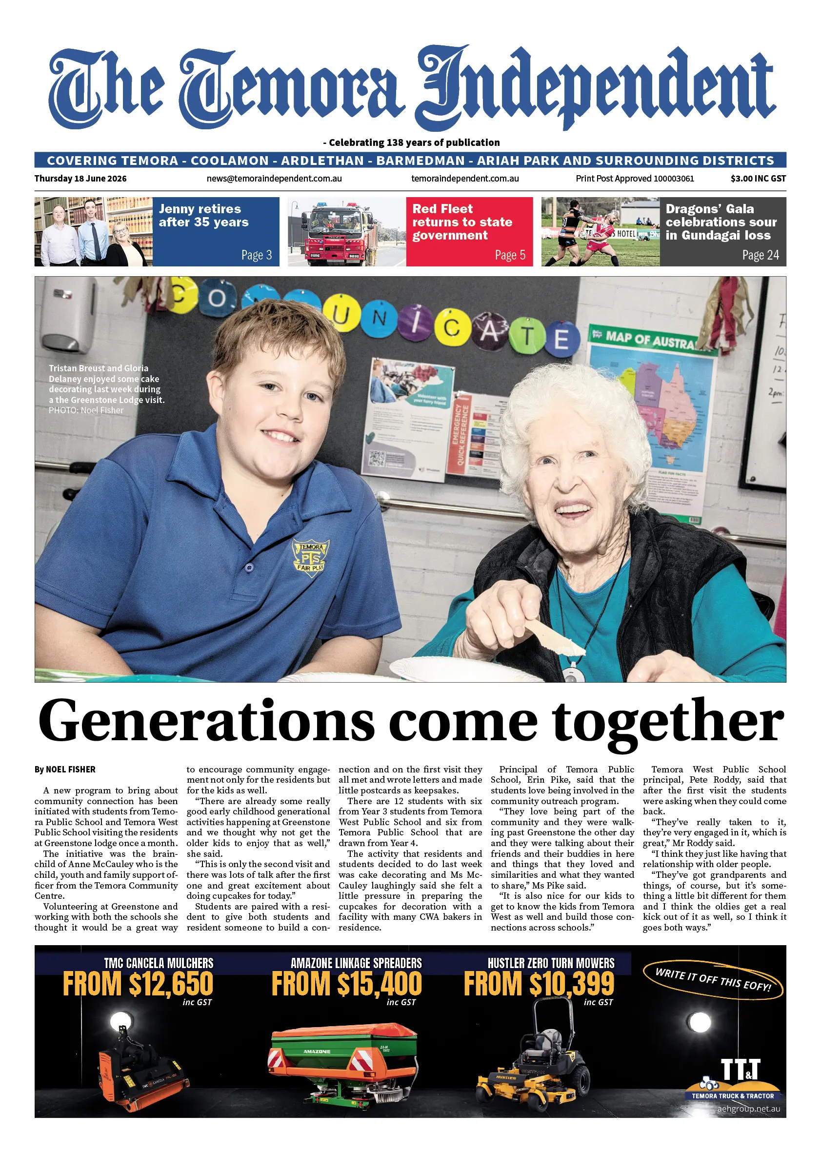 Temora Independent, Thursday 18 June 2026