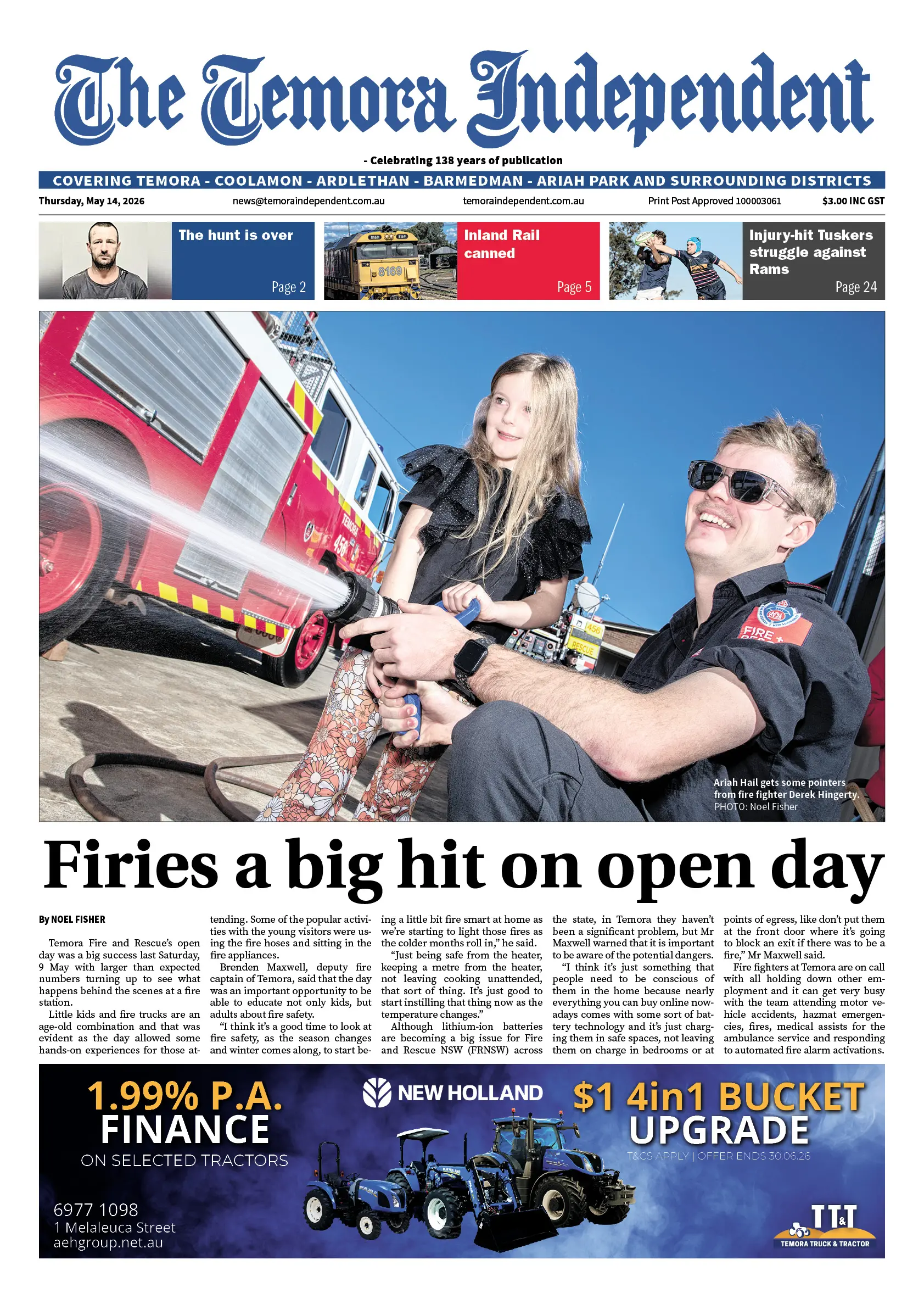 Temora Independent, Thursday, May 14, 2026
